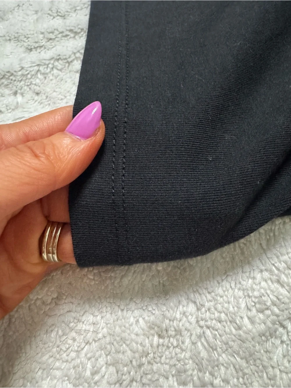 Madewell Black Puff Stripe Sheer Sleeve Top